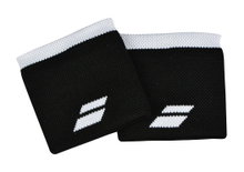 Babolat Sweatband Logo Wristband black/white - 2 pieces